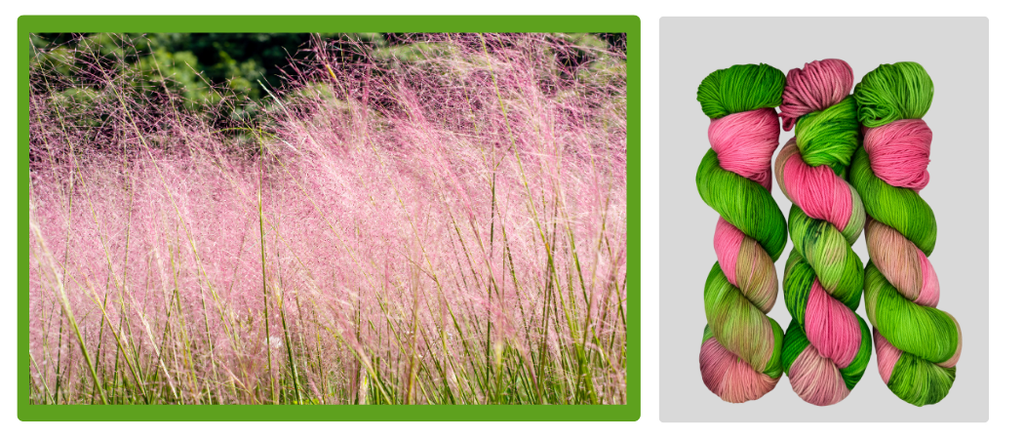 Pink Muhly Prairie - A "Wicked" Color Combination